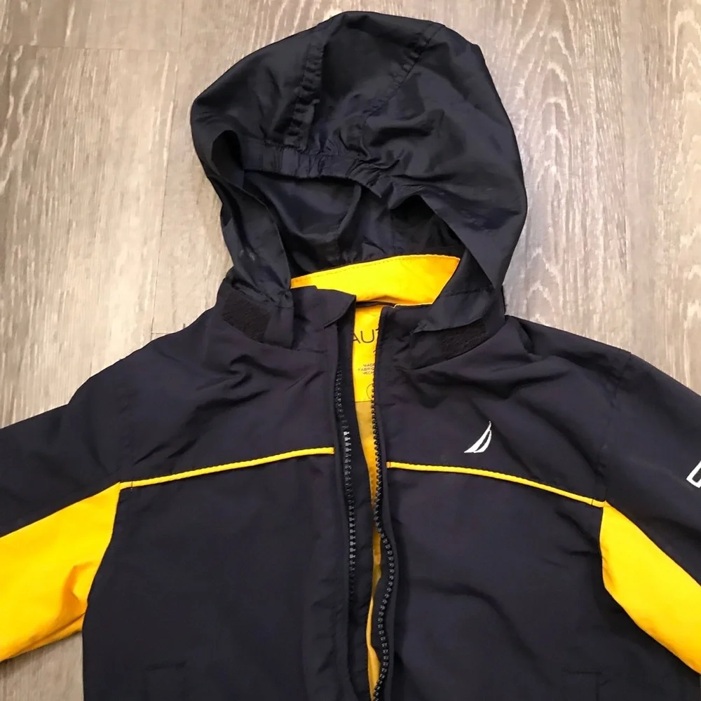 Nautica Hideaway Hood Windbreaker Jacket‎ Toddler Boy’s Size 2T​